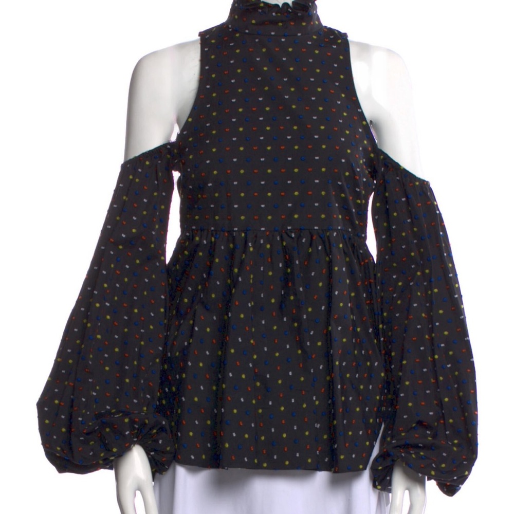 Caroline Constas cold shoulder top size small